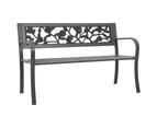 Garden Bench 125 cm Steel Grey