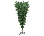 vidaXL Upside-down Artificial Christmas Tree with Stand Green 150 cm