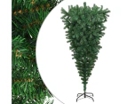 vidaXL Upside-down Artificial Christmas Tree with Stand Green 180 cm