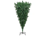 vidaXL Upside-down Artificial Christmas Tree with Stand Green 180 cm