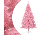 Artificial Half Christmas Tree with Stand Pink 180 cm PVC