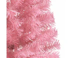 Artificial Half Christmas Tree with Stand Pink 180 cm PVC