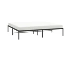 vidaXL Metal Bed Frame Black 183x203 cm King Size