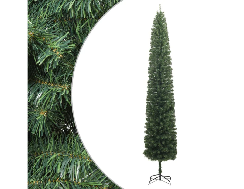 vidaXL Slim Christmas Tree with Stand 270 cm PVC