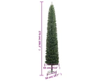 vidaXL Slim Christmas Tree with Stand 270 cm PVC