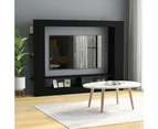vidaXL TV Cabinet Black 152x22x113 cm Engineered Wood