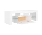 vidaXL TV Cabinet with LED Lights White 120x35x40 cm