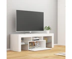 vidaXL TV Cabinet with LED Lights White 120x35x40 cm