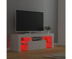 vidaXL TV Cabinet with LED Lights White 120x35x40 cm