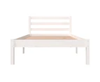 vidaXL Bed Frame Solid Wood Pine 92x187 cm Single Size White