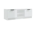 TV Cabinet High Gloss White 102x35x36.5 cm Engineered Wood