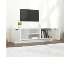 TV Cabinet High Gloss White 102x35x36.5 cm Engineered Wood