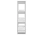 vidaXL Book Cabinet/Room Divider High Gloss White 100x30x123.5 cm