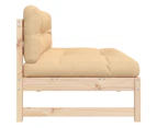 vidaXL Middle Sofa 120x80 cm Solid Wood Pine