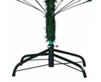 Artificial Pre-lit Christmas Tree with Ball Set Green 210 cm PVC