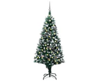 Artificial Pre-lit Christmas Tree with Ball Set&Pine Cones 180 cm