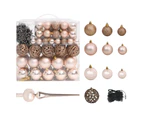 Upside-down Artificial Pre-lit Christmas Tree with Ball Set 210 cm