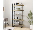 vidaXL 5-Tier Book Cabinet Sonoma Oak 100x30x175 cm Engineered Wood