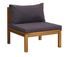 vidaXL 3-Seater Garden Sofa with Cushion Solid Acacia Wood