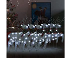 Christmas Reindeers 6 pcs Silver 120 LEDs