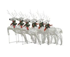 Christmas Reindeers 6 pcs Gold 120 LEDs