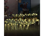 Christmas Reindeers 6 pcs Gold 120 LEDs