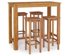 5 Piece Garden Bar Set Solid Wood Acacia