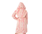 Barbie Womens Hooded Dressing Gown (Pink) - NS7432