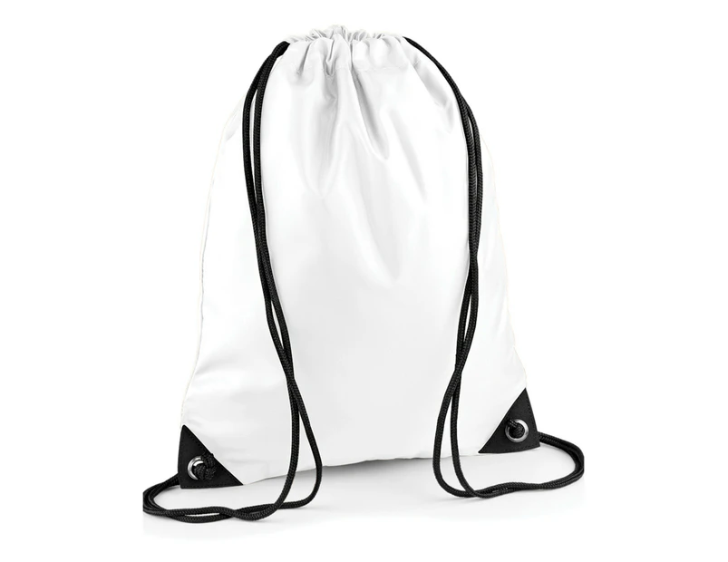 Bagbase Premium Drawstring Bag (White) - PC5771