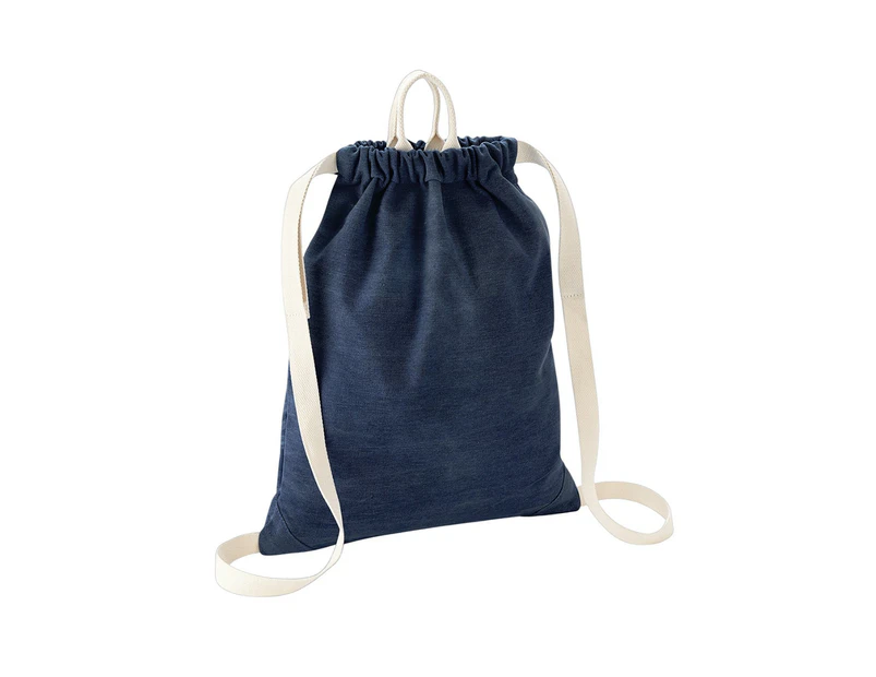 Bagbase Denim Drawstring Bag (Denim Blue) - PC5789