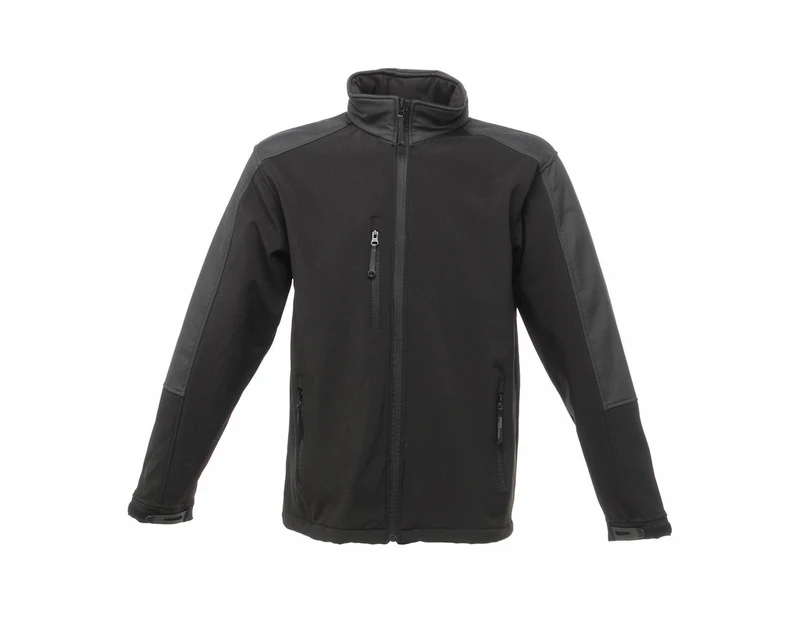 Regatta Mens Hydroforce 3-layer Membrane Waterproof Breathable Softshell Jackets (Black) - RG1629