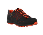 Regatta Mens Samaris Low II Hiking Boots (Black/Fiesta Red) - RG3276