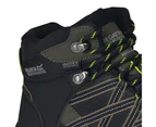 Regatta Mens Samaris Mid II Hiking Boots (Dark Khaki/Lime Punch) - RG3275