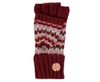 Regatta Childrens/Kids Baneberry Knitted Fingerless Gloves (Dark Pimento) - RG8353