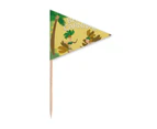 Hula Brazil Carnival Slogan Brazil Toothpick Triangle Cupcake Toppers Flag