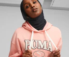Puma Women's Squad Fleece Hoodie - Peach Smoothie