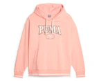 Puma Women's Squad Fleece Hoodie - Peach Smoothie