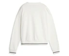 Puma Women's Squad Fleece Crewneck Sweatshirt - Warm White