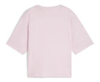 Puma Women's Essentials Cropped Logo Tee / T-Shirt / Tshirt - Grape Mist