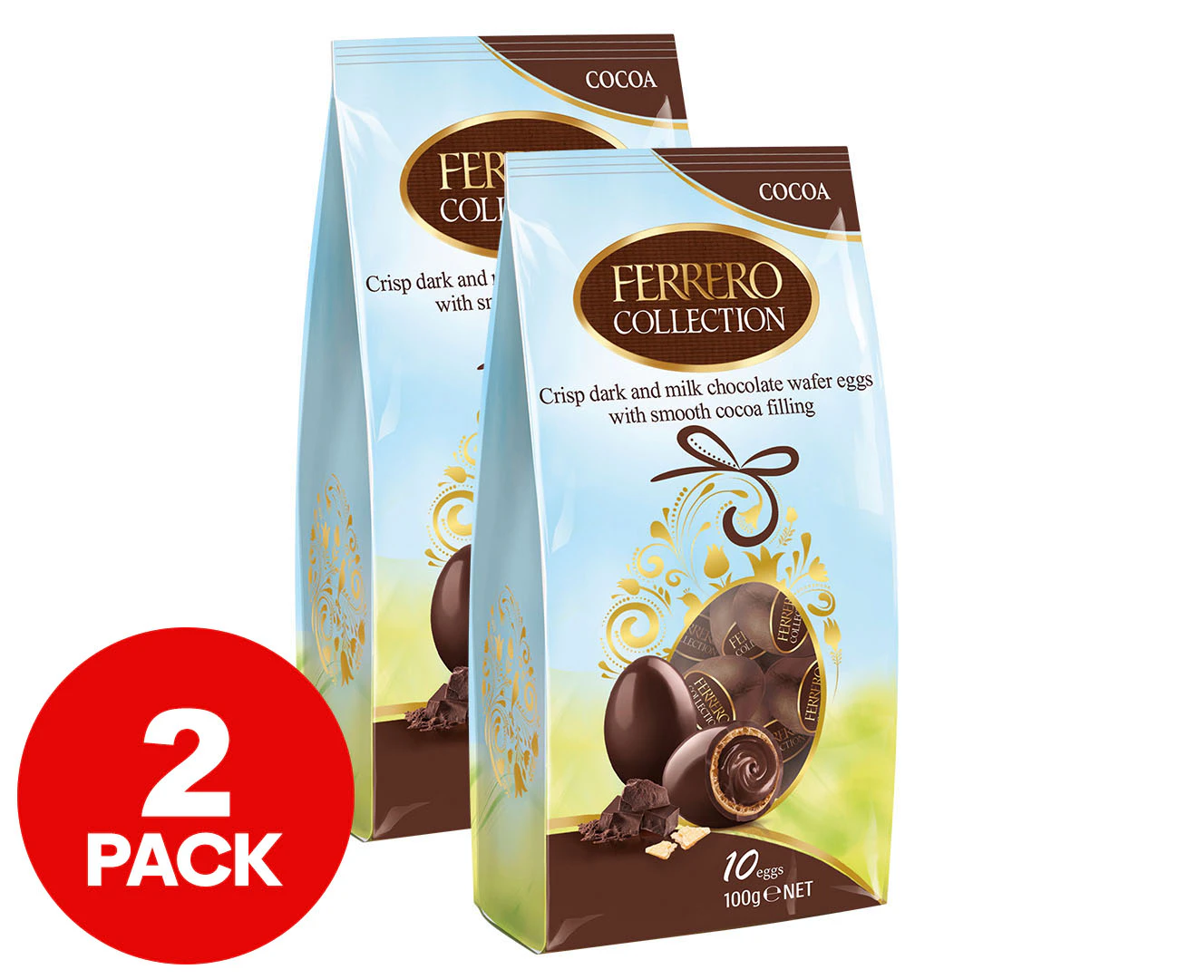 2 x Ferrero Collection Easter Eggs Cocoa 100g