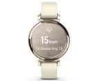 Garmin 35.4mm Lily 2 Silicone Smart Watch - Cream Gold/Coconut