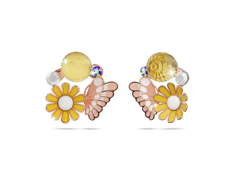 Butterfly Floral Stud Earrings