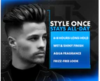 UrbanGabru Aqua Hair Wax | Alpha Edition 2-in-1 Men Hair Styling Wax | Strong Hold Wet Look & Shiny Finish All Day (260 ml)