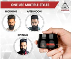 UrbanGabru Rebel Hair Styling Clay Wax for Men | Strong Hold | Matte Finish | 100 Times Re-Styleable with Keratin (Safe & Natural) - 85 gm | Adds Texture