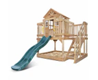 Lifespan Kids Silverton Cubby House with 1.8m Green Slide