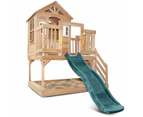 Lifespan Kids Silverton Cubby House with 1.8m Green Slide