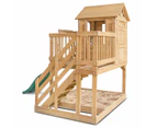 Lifespan Kids Silverton Cubby House with 1.8m Green Slide