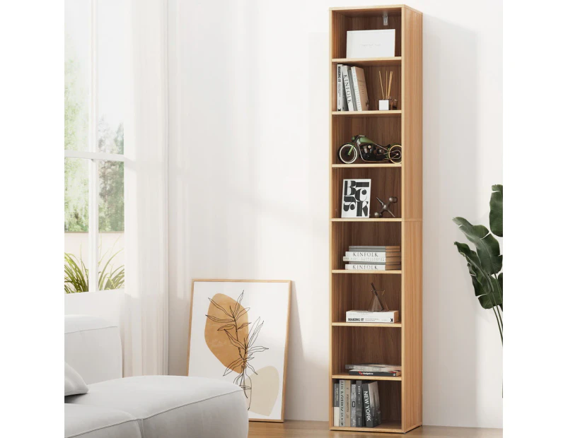 Artiss Bookshelf 8 Tiers MILO Pine