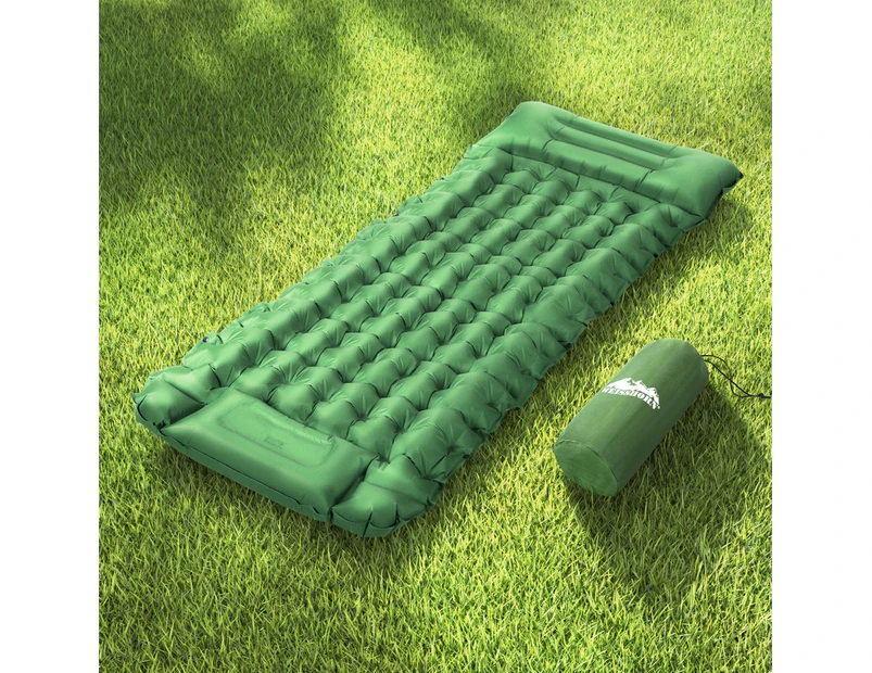 Weisshorn Self Inflating Mattress Camping Sleeping Mat Air Bed Pad Single Pillow