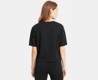 Puma Womens Essentials Logo Cropped Tee Black